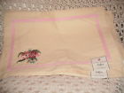 Laura Ashley Shabby Cottage Placemats Pink Embroidered Paris Apt Chic X7 028332392082