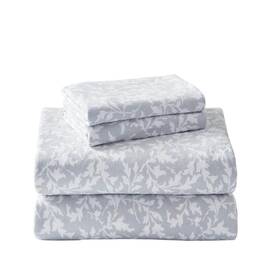 Ushsa01065720 Laura Ashley Crestwood 4-piece Pastel Gray Floral Flannel King Sheet Set Ushsa01065720 Laura Ashley Crestwood 4-piece Pastel Gray Floral Flannel King Sheet Set