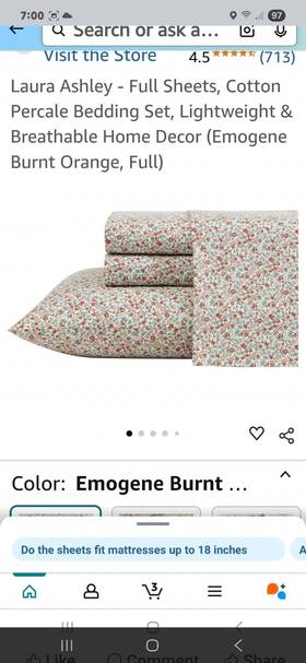 Ushsa01306941 Laura Ashley Full Sheet Set Breathable Percale Cotton Deep Pockets Oeko-tex Cert