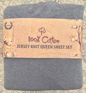 Laurel Crest 850282005657 Costco 100% Cotton Jersey Knit Sheet Set Soft 4pc Heather Slateblue Laurel Crest 850282005657 Costco 100% Cotton Jersey Knit Sheet Set Soft 4pc Heather Slateblue