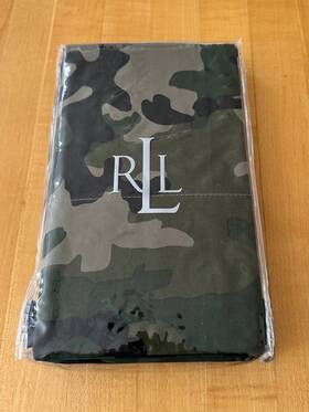 Lauren Ralph 028828038708 New University Camouflage Standard Pillowcase Set 2 Pillowcases
