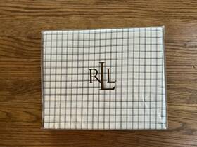 Lauren Ralph 028828039637 Bedford Hunt Cream Tattersall Twin Extra Deep Fitted Sheet Nwt