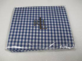 Lauren Ralph 028828053480 New Belle Harbor Gingham Blue White Fitted Sheet - Queen