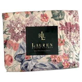 Lauren Ralph 028828059260 Twin Deep Fitted Sheet Allison Multi Floral Cottage New Sealed Read