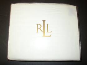 Lauren Ralph 028828166128 Classic Queen Extra Deep Fitted Sheet 100% Supima Cotton White New