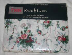 Lauren Ralph 028828191755 Home Collection Blaine Cottage Floral Twin Fitted Sheet 200 Threat