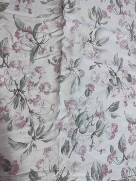 Lauren Ralph 028828202833 Rare Belmont Oaks Floral Ruffled Flat Sheet King Cottage Country