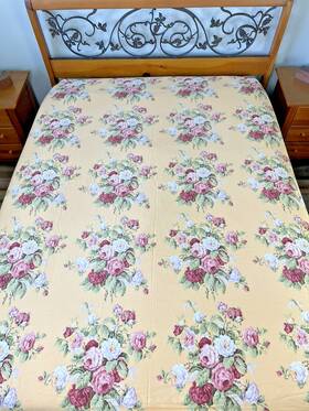 Lauren Ralph 028828204349 Kathleen Vintage Yellow Shabby Cottage Rose Queen Fitted Sheet Lauren Ralph 028828204349 Kathleen Vintage Yellow Shabby Cottage Rose Queen Fitted Sheet