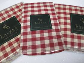 Lauren Ralph 028828317230 Cold Spring Red Cream Gingham Checked 4pc Sheet Set - Cal King Lauren Ralph 028828317230 Cold Spring Red Cream Gingham Checked 4pc Sheet Set - Cal King