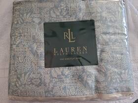 Lauren Ralph 028828348265 Indochine Blue Pagoda King Fitted Sheet Vintage Rare New