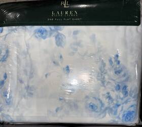 Lauren Ralph 028828390578 Faye Floral Blue Full Size Flat Sheet Htf Nip Sealed Rare Lauren Ralph 028828390578 Faye Floral Blue Full Size Flat Sheet Htf Nip Sealed Rare