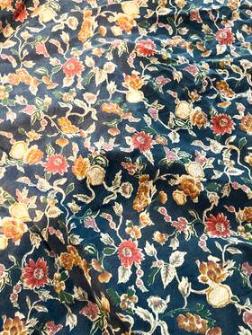 Lauren Ralph 028828419088 New Blue Jardin King Fitted Sheet And Two Pillowcases