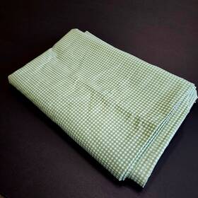 Lauren Ralph 028828571502 Gingham Thyme Twin Flat Sheet Green Tag Small Check Usa Vintage Euc