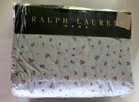Lauren Ralph 028828854490 Vtg Home Queen Fitted Sheet Clementine Blue Red Roses On Nos Lauren Ralph 028828854490 Vtg Home Queen Fitted Sheet Clementine Blue Red Roses On Nos
