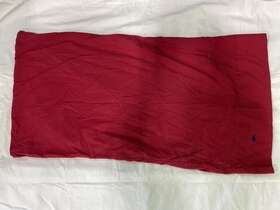 Lauren Ralph 028828883162 The Polo Sheet Replacement Red 275 Thread Pillowcase Standard Used
