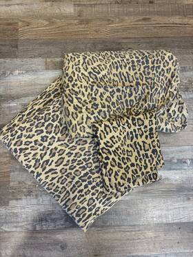 116947 Lauren Ralph 3 Pc Vintage Aragon Twin Flat And Fitted Sheet Leopard Animal Print