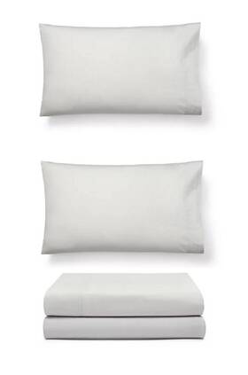 Lauren Ralph 860874379068 Sloane Anti-microbial 4-pc. Sheet Set King 220 Gray 100% Cotton