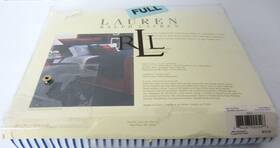 Lauren Ralph 886087002546 Vintage Lrl Full Size Cotton Flat Sheet Blue Striped Greenwich New