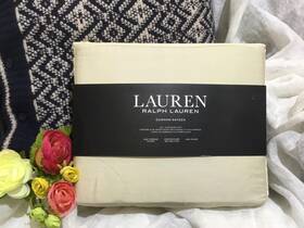 Lauren Ralph 886087156775 Cal.king Sheet Set Dunham Sateen Oat Deep Fitted 18 Inch New