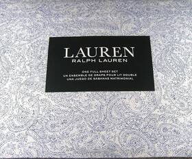 Lauren Ralph 886087386189 New Soma Blue Ink Paisley 4p Extra Deep Full Sheet Set Lauren Ralph 886087386189 New Soma Blue Ink Paisley 4p Extra Deep Full Sheet Set