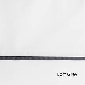 T7201 Lauren Ralph 886087432923 White Loft Gray Organic Cotton Percale Flat Sheet King T7201 Lauren Ralph 886087432923 White Loft Gray Organic Cotton Percale Flat Sheet King
