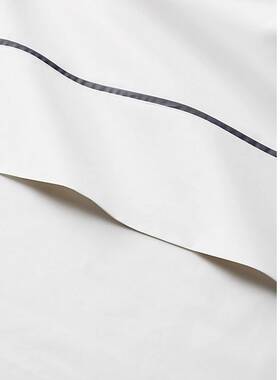 Lauren Ralph 886087432930 Palmer 464 Tc Organic Cotton Percale Flat Sheet King Polo Navy 200