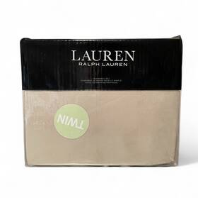 Lauren Ralph 886087441161 Flannel Twin Sheet Set Clay Tan Beige 100% Cotton Nwt 3 Pc Lauren Ralph 886087441161 Flannel Twin Sheet Set Clay Tan Beige 100% Cotton Nwt 3 Pc