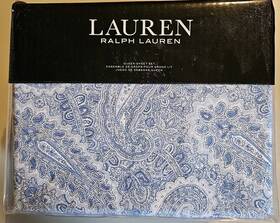 Lauren Ralph 886087441444 Bantry Paisley Queen Set Flannel Cotton Fits 18 Inch Mattress