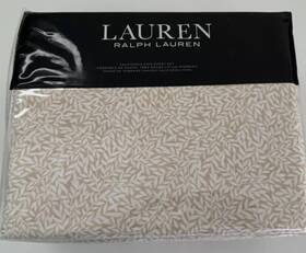 Lauren Ralph 886087461442 California King 4pc Sheet Set Spencer Leaf Blush Msrp 220 Nwt