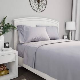 Lavish Home 886511205628 Brushed Microfiber Sheet Set- 3 Piece Bed Linens-fitted And Flat Sheets 1 Pill Lavish Home 886511205628 Brushed Microfiber Sheet Set- 3 Piece Bed Linens-fitted And Flat Sheets 1 Pill