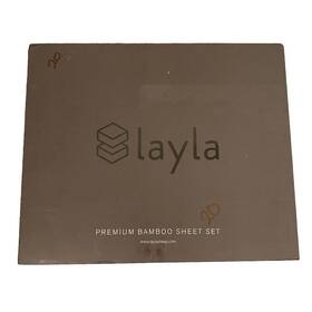 Layla 850011914311 Premium Bamboo Bed Sheets Set - 1 Flat Sheet Fitted 2 Pillowcases Layla 850011914311 Premium Bamboo Bed Sheets Set - 1 Flat Sheet Fitted 2 Pillowcases