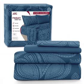 Ldc Lux Decor Collection 313089271262 Bed Sheets - 4 Piece Twin Set 16 Inches Deep Pocke