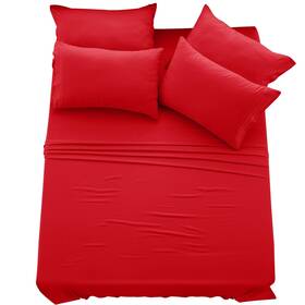 Ldc Lux Decor Collection 638888977598 King Sheet Set - 6 Pc Brushed Microfiber Bed Sheets 16 Inches Deep Ldc Lux Decor Collection 638888977598 King Sheet Set - 6 Pc Brushed Microfiber Bed Sheets 16 Inches Deep