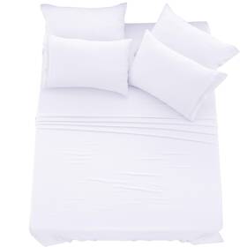 Ldc Lux Decor Collection 688474514102 Queen Sheet Set - 6 Pc Brushed Microfiber Bed Sheets 16 Inches Deep Pocke