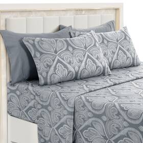 Ldc Lux Decor Collection 688474515208 Full Size Bed Sheets Set 6-pc Cooling Breathable Hotel St