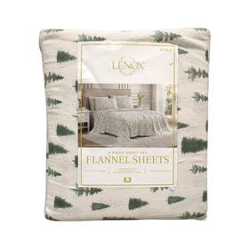 196789047715-p Lenox Ny 6-piece Soft And Warm 100% Cotton Flannel Sheet Set King