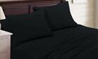 Lh-1800bf-4pc-bla-f Luxury Home New Soft Sheet Set Piece Black 841917102261