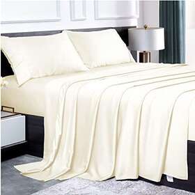 Lidoloka 042556696022 100% Bamboo Rayon Sheets King Size Luxury Bed Sheet Set- Ultra-soft