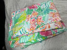 6254259 Lilly Pulitzer Pottery Barn Isle Be Back Queen Sheet Set Beautiful Pre Owned