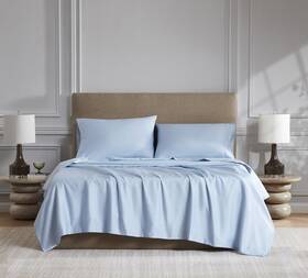 Linen Closet 840380901418 Luxury Cotton 1200 Thread Count Sateen 4-piece Sheet Set Queen Light