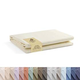 Linen Home 659725123466 100% Cotton Percale 1 Flat Sheet Twin Size - Crisp Cool And Strong Bed