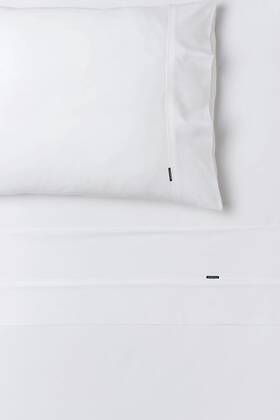 01708g119 Linen House Nara Sheet Set White - Double 01708g119 Linen House Nara Sheet Set White - Double