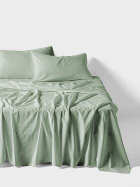 01708m503 Linen House Terra Sheet Set Jade - Double