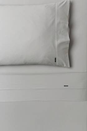 01711g120 Linen House Nara Sheet Set Silver - Super King 01711g120 Linen House Nara Sheet Set Silver - Super King