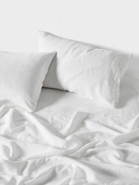 01721d645 Linen House Nimes Flat Sheet White - Queen