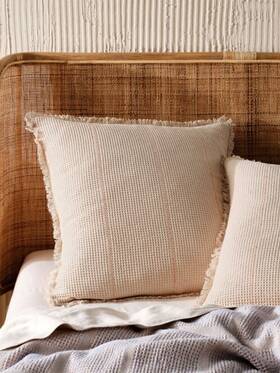 01763i454 Linen House Galicia Pillowcase Blue/sand - European