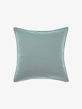 01763l112 Linen House Terra Organic Cotton European Pillowcase Ocean - 65x65cm