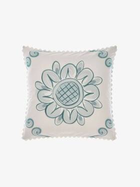 01763l653 Linen House Thalia Pillowcase Blue - European