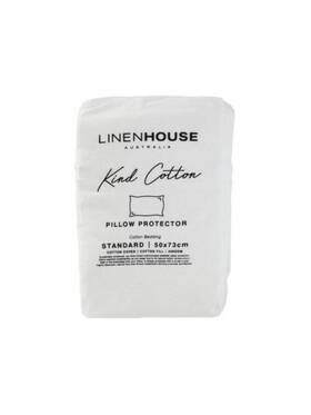 01795f832 Linen House Kind Cotton Pillow Protector White