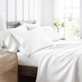 Linen Market 816651026234 Double-brushed Microfiber Queen Sheet Set 4 Piece Oeko-tex Certified Ultra Soft